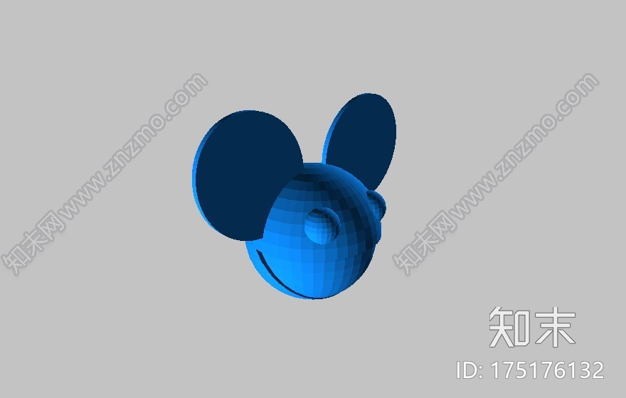 电子鼠Deadmau5头盔3d打印模型下载【ID:175176132】