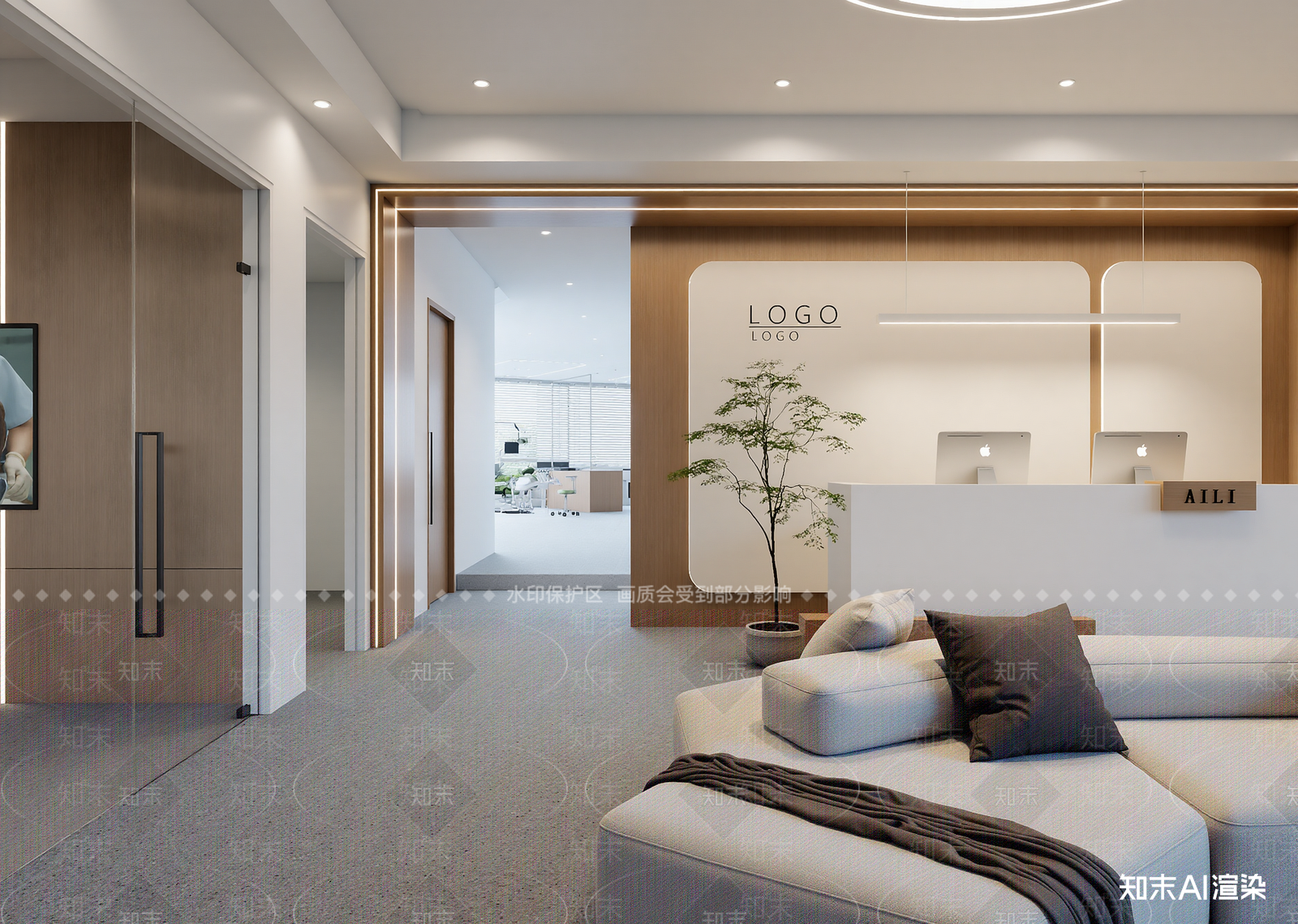 现代接待室3D模型下载【ID:1214647206】