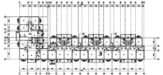 某组合住宅建筑施工图cad施工图下载【ID:149575117】