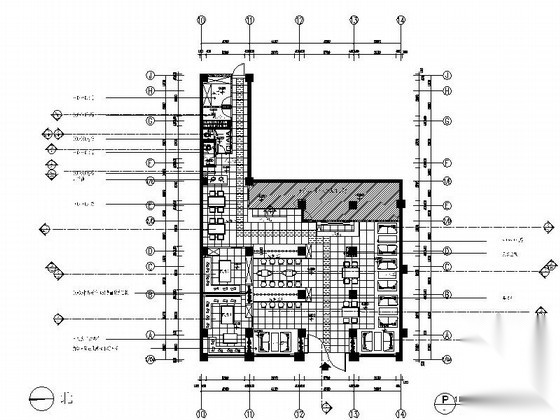 [江苏]某日式餐厅加盟连锁店装修施工图（含效果）cad施工图下载【ID:160711127】