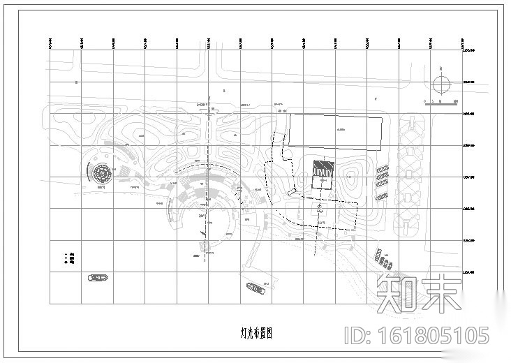 某滨水景观施工图纸cad施工图下载【ID:161805105】