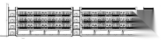 某四层教学楼建筑施工图cad施工图下载【ID:151575129】