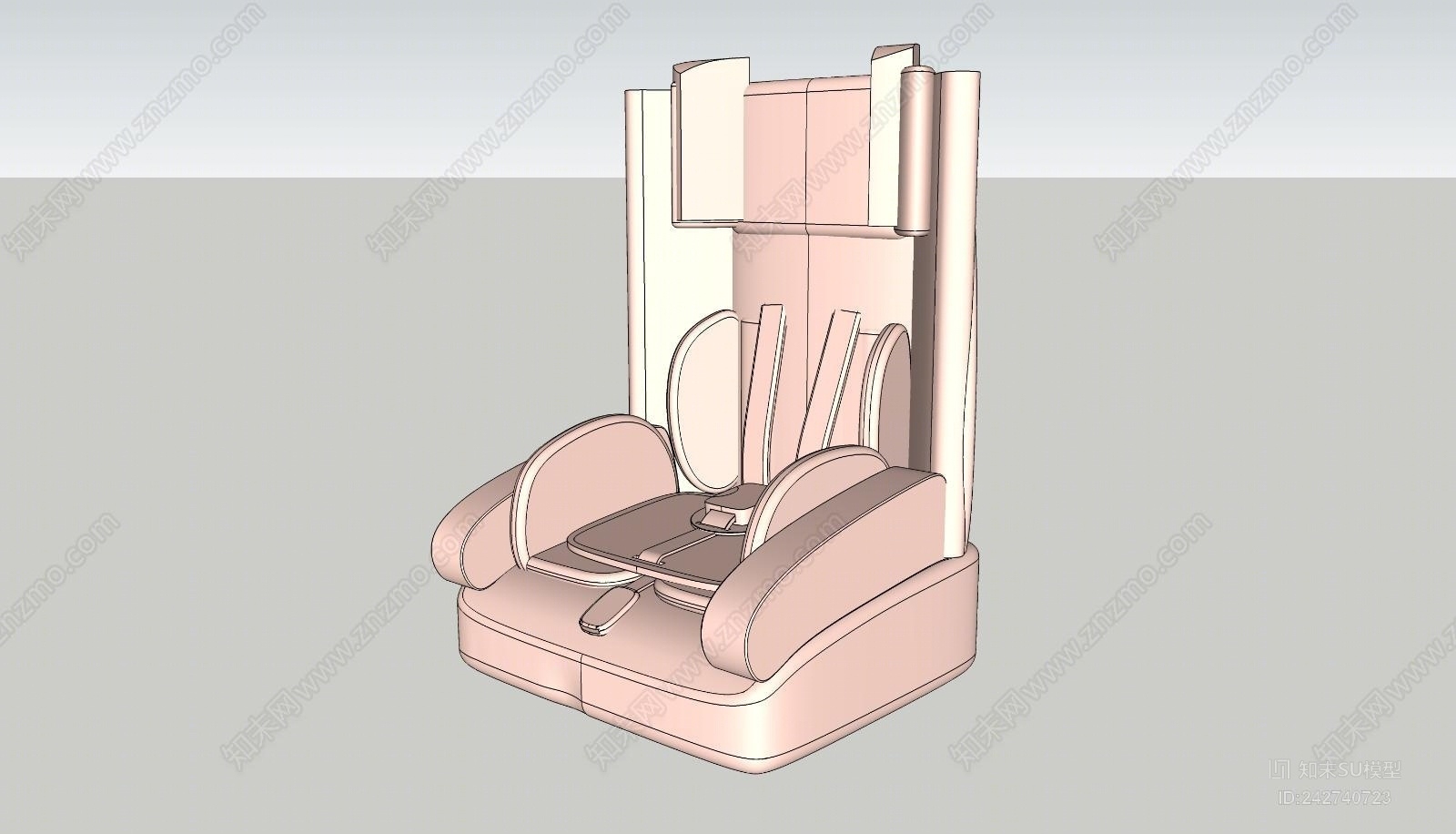 汽车儿童安全座椅SU模型下载【ID:242740723】