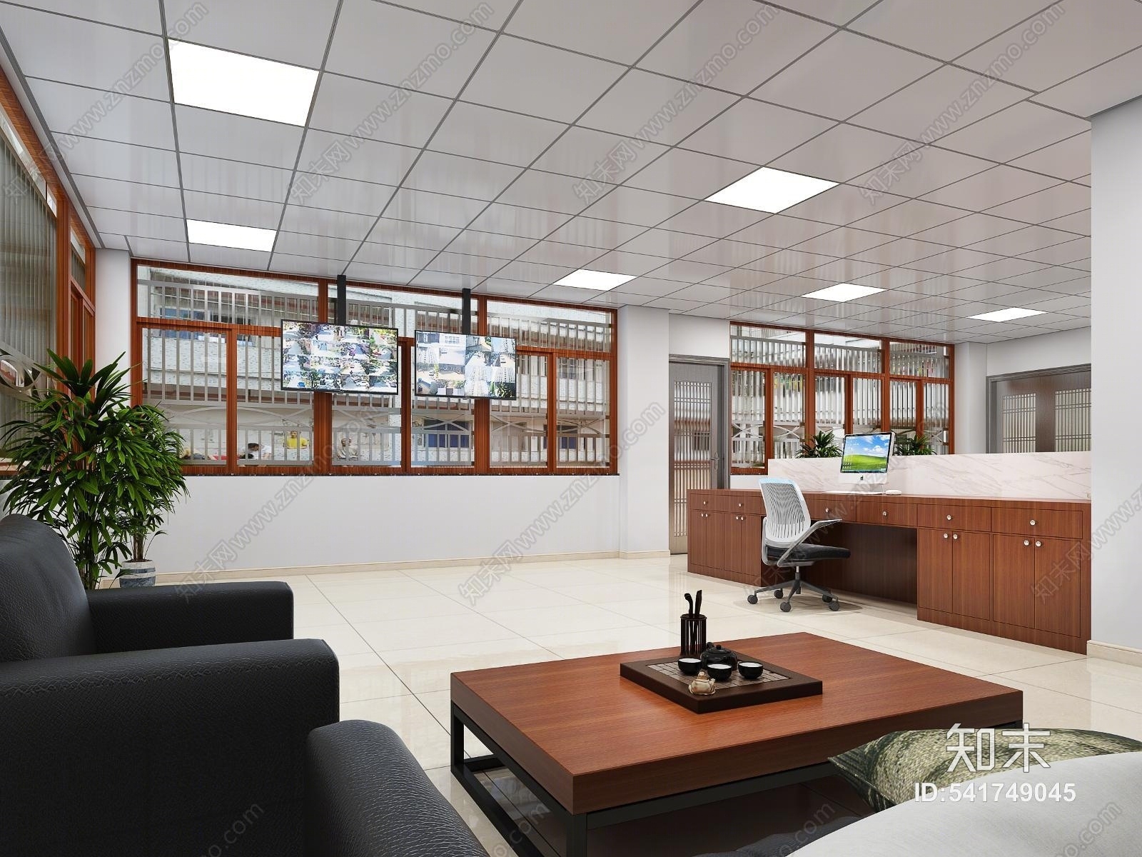 现代养老服务休闲活动中心3D模型下载【ID:541749045】