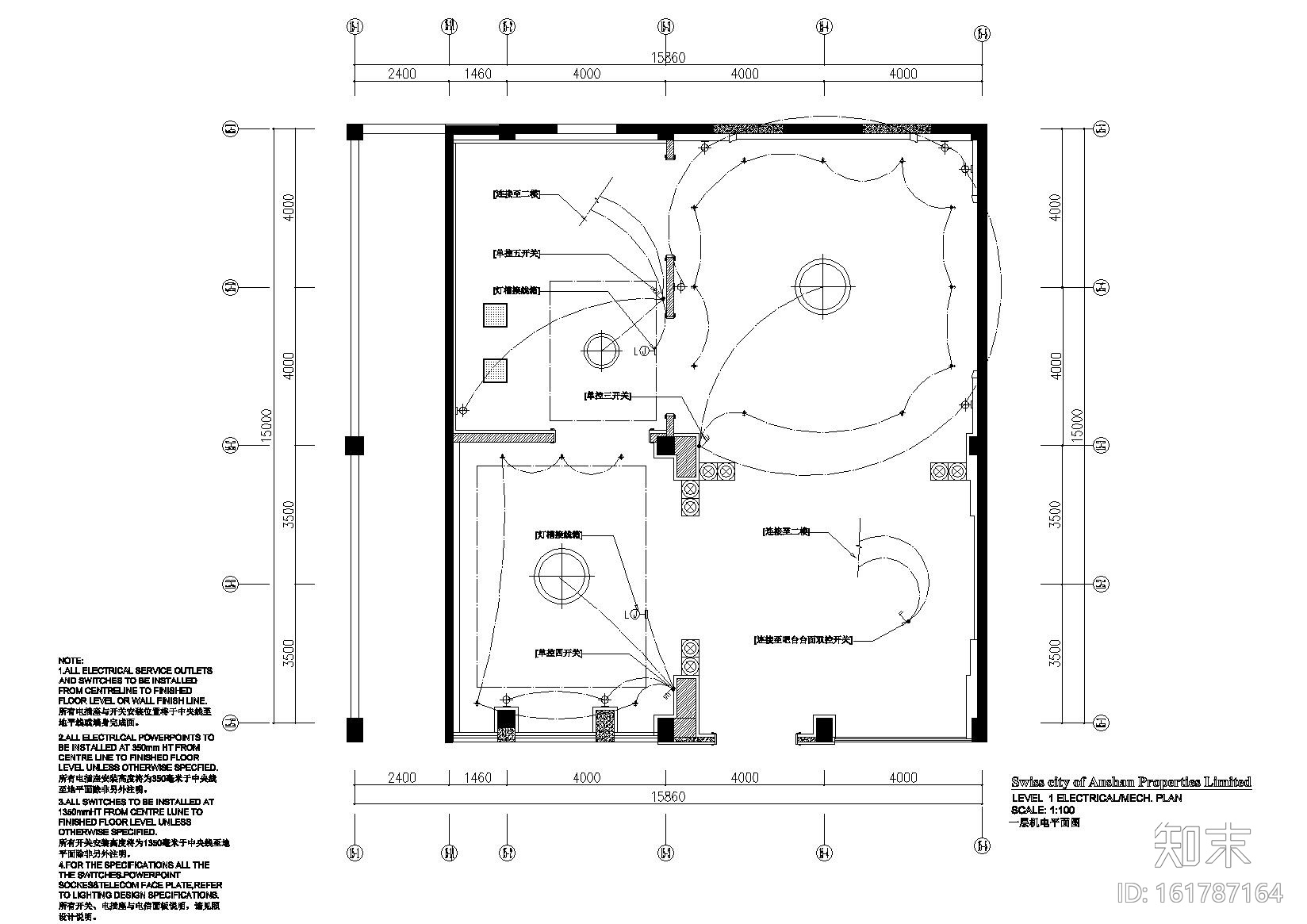 [杭州]云澜湾会所装饰施工图+效果图+水电cad施工图下载【ID:161787164】