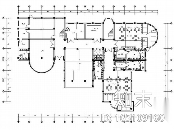 [宜宾]精品现代幼儿园室内装修施工图（含效果）cad施工图下载【ID:165109160】