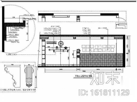 [原创]地中海风格三居室室内二次装修改造施工图cad施工图下载【ID:161811129】