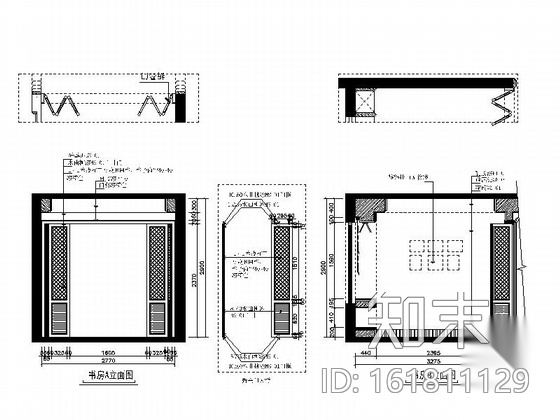 [原创]地中海风格三居室室内二次装修改造施工图cad施工图下载【ID:161811129】