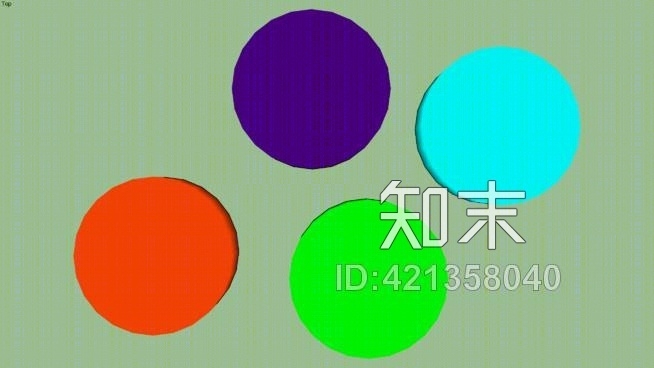 圆形垫子SU模型下载【ID:421358040】