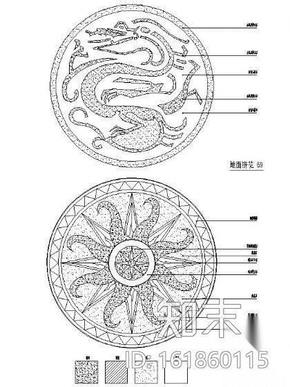 优质地面拼花图库cad施工图下载【ID:161860115】