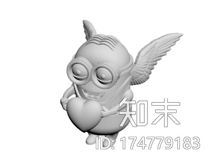 小黄人——情人节的祝福3d打印模型下载【ID:174779183】