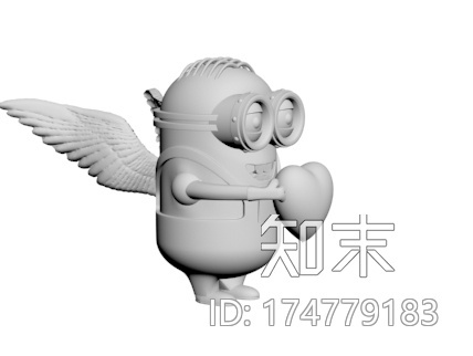 小黄人——情人节的祝福3d打印模型下载【ID:174779183】