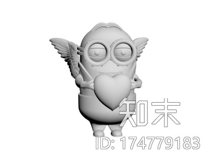 小黄人——情人节的祝福3d打印模型下载【ID:174779183】