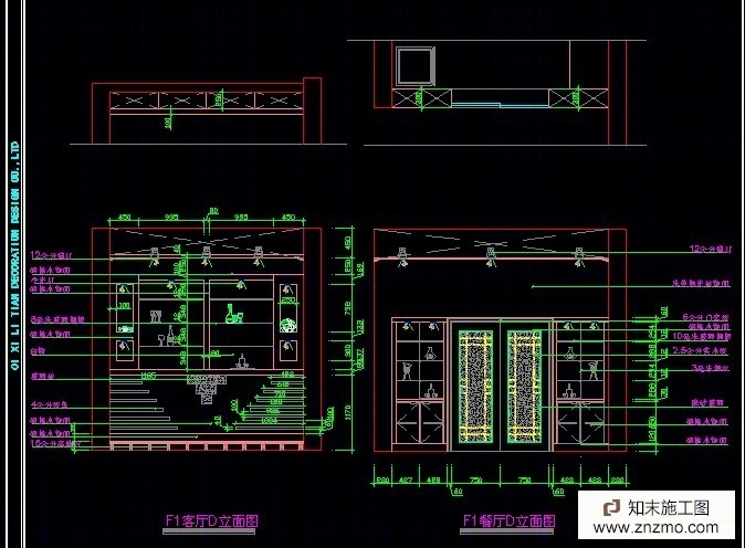 宁波一别墅装修施工图cad施工图下载【ID:36917366】