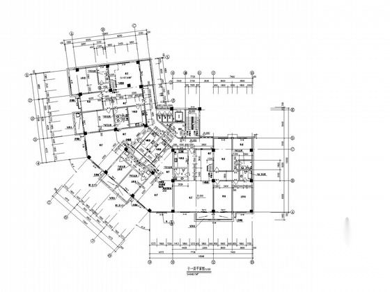 十二层欧式风格商住楼建筑施工图cad施工图下载【ID:166198186】