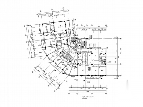 十二层欧式风格商住楼建筑施工图cad施工图下载【ID:166198186】