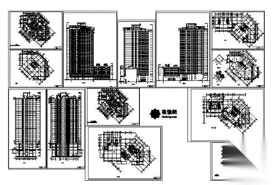 某高层住宅设计方案cad施工图下载【ID:149852167】