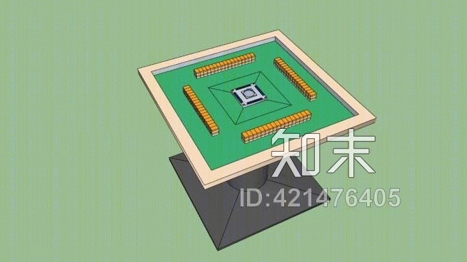 麻将桌SU模型下载【ID:421476405】