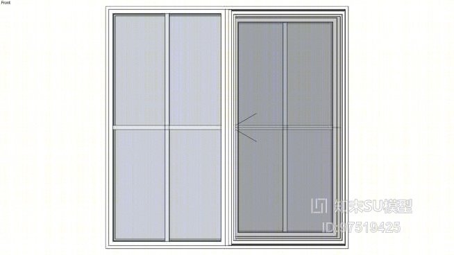 双开门SU模型下载【ID:118156986】