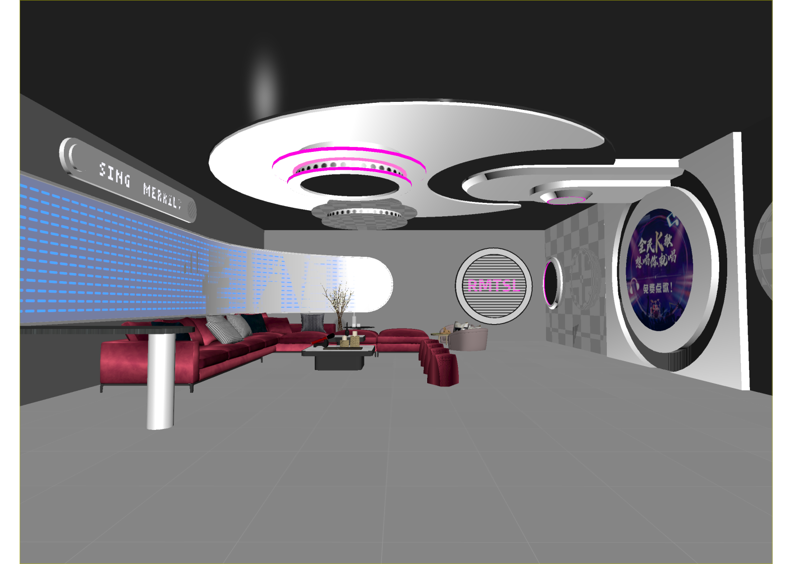 现代科技展厅3D模型下载【ID:1214659984】