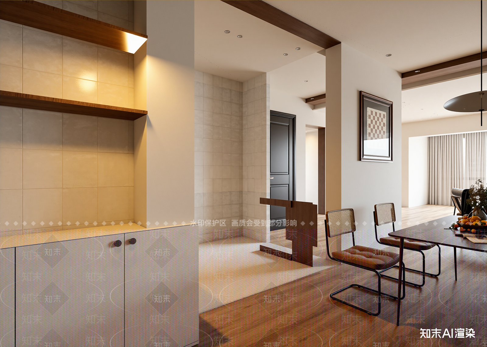 现代玄关3D模型下载【ID:1214604080】