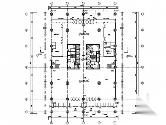 [深圳]某二十八层商业综合体钢化玻璃幕墙建筑施工图cad施工图下载【ID:166801171】