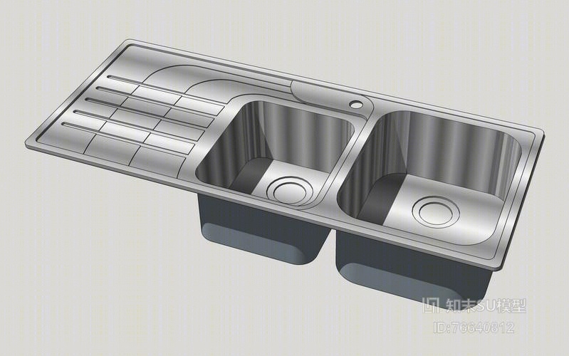 洗菜池水槽SU模型下载【ID:76640812】
