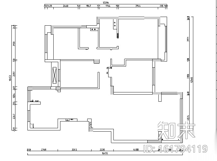 美式风格山湖间别墅设计施工图（附效果图）cad施工图下载【ID:161794119】