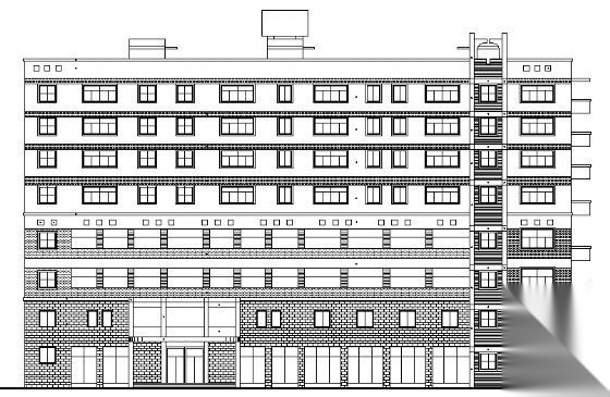 某五层办公综合楼建筑方案图cad施工图下载【ID:151435129】