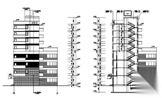 某五层办公综合楼建筑方案图cad施工图下载【ID:151435129】