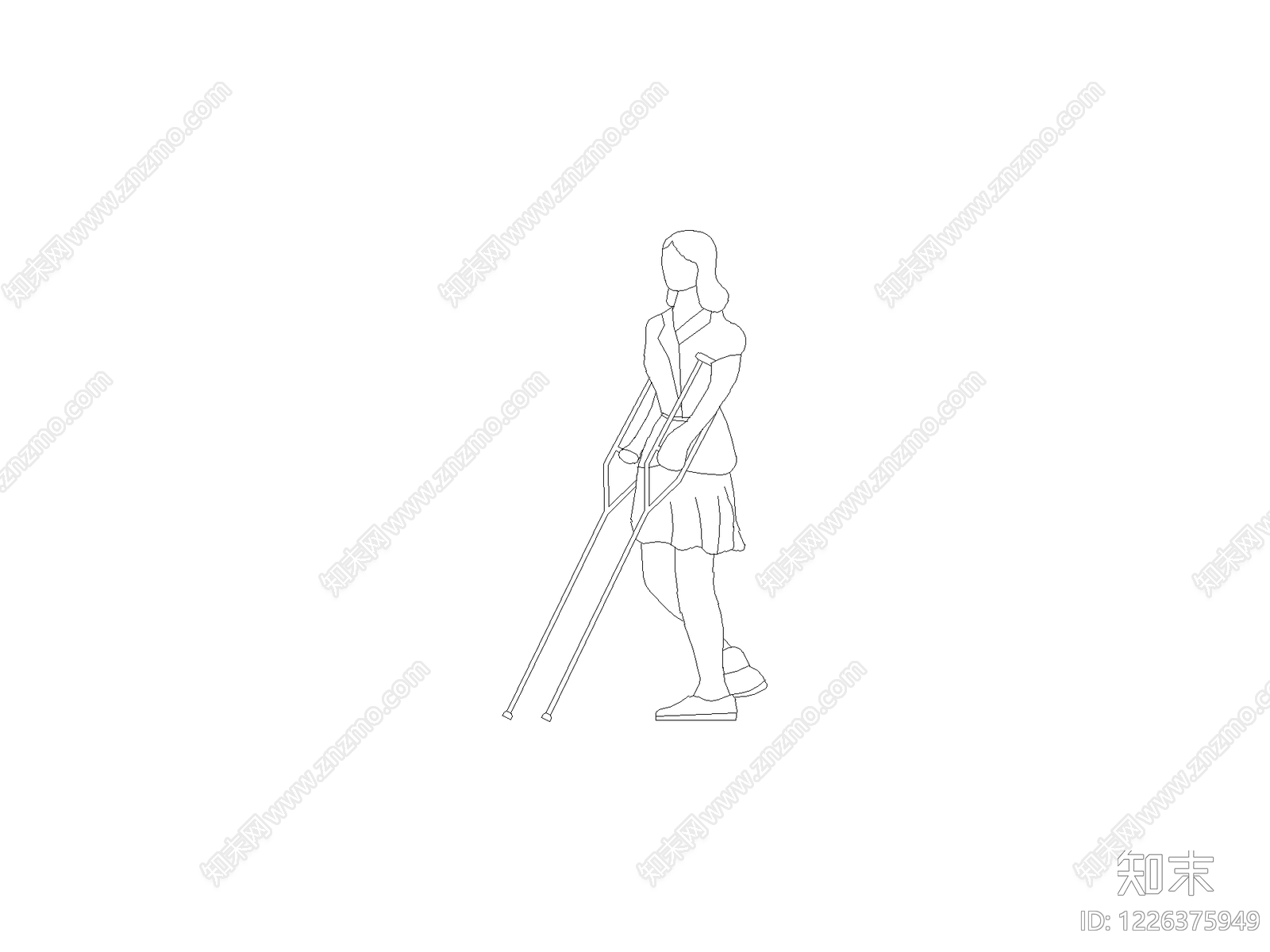人物cad施工图下载【ID:1226375949】
