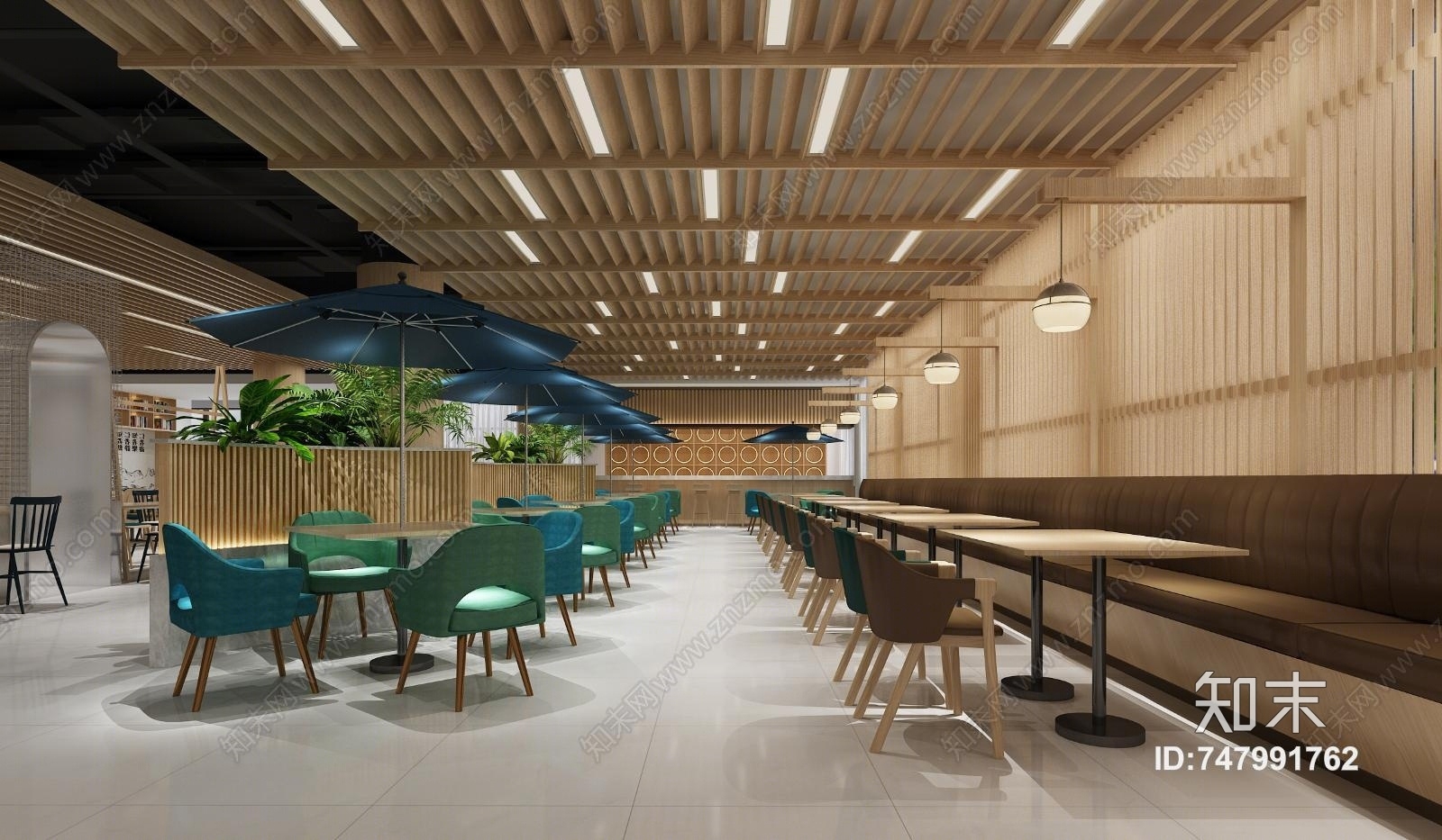 现代大学餐厅3D模型下载【ID:747991762】