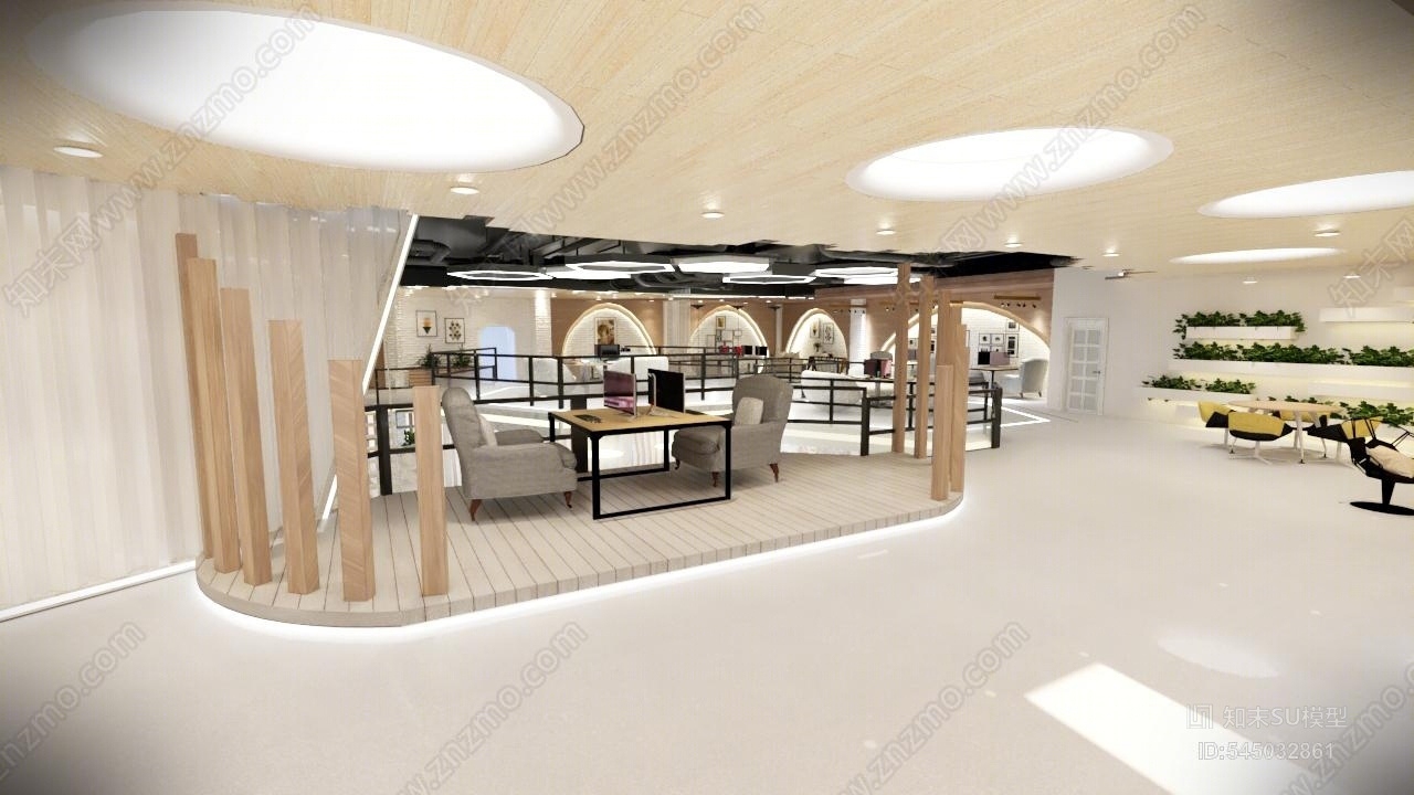现代网吧SU模型下载【ID:545032861】