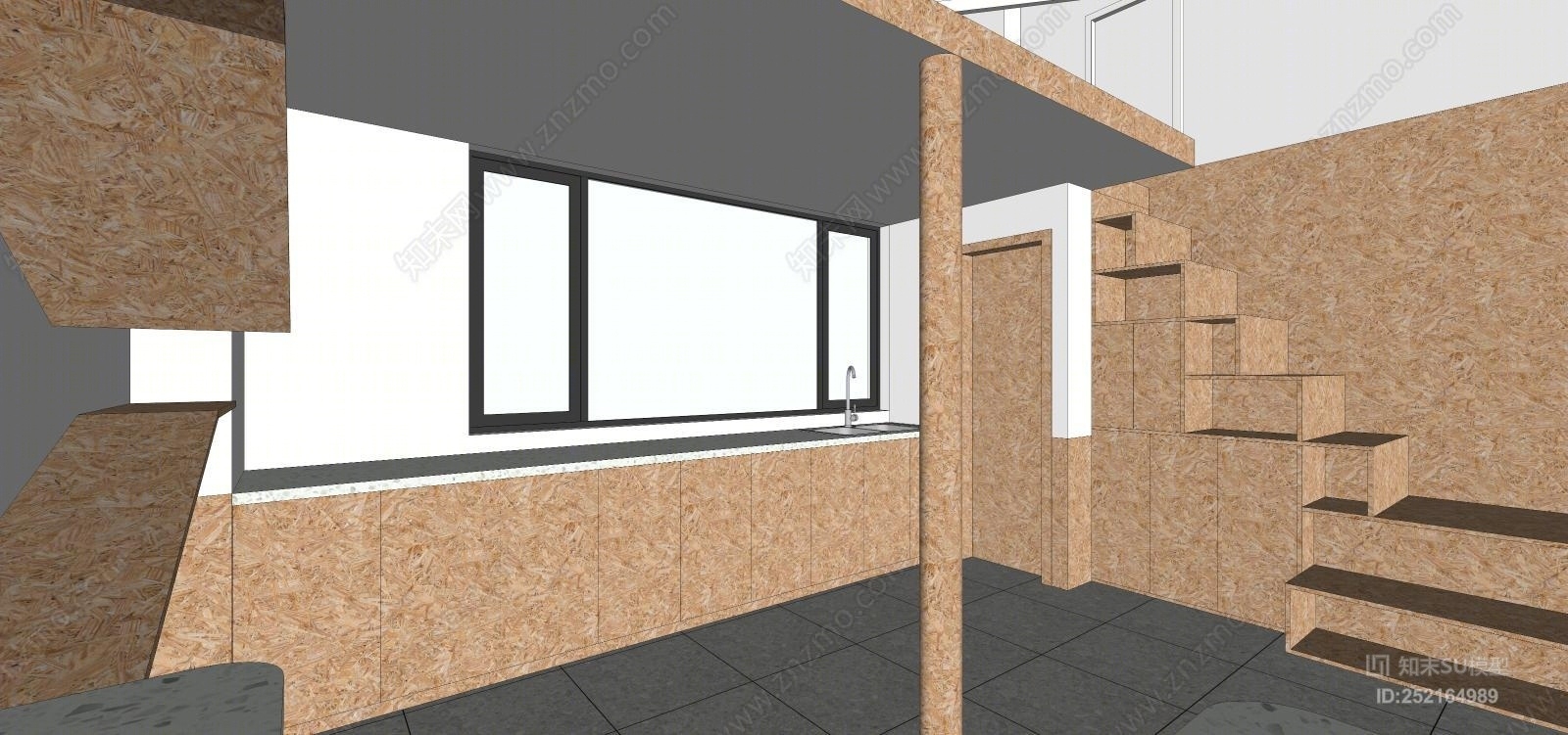 现代风格其他展厅SU模型下载【ID:252164989】