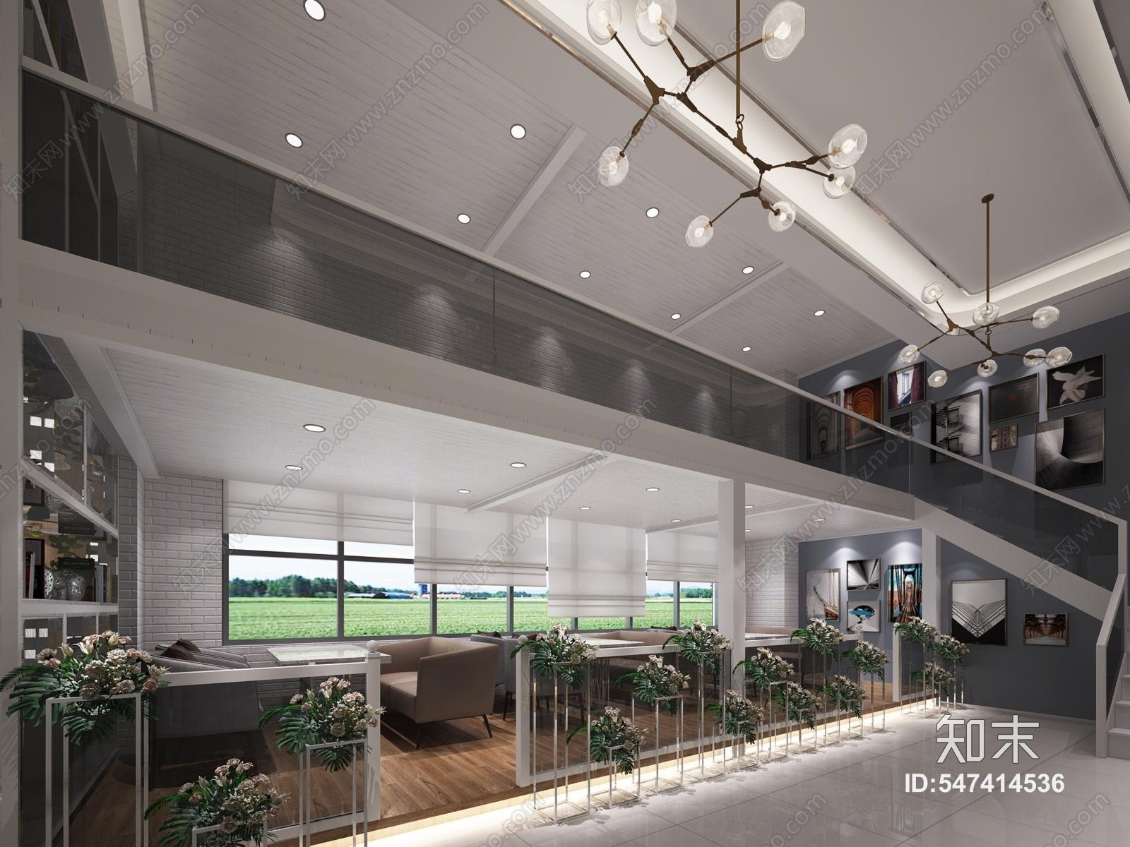 现代婚纱摄影店3D模型下载【ID:547414536】