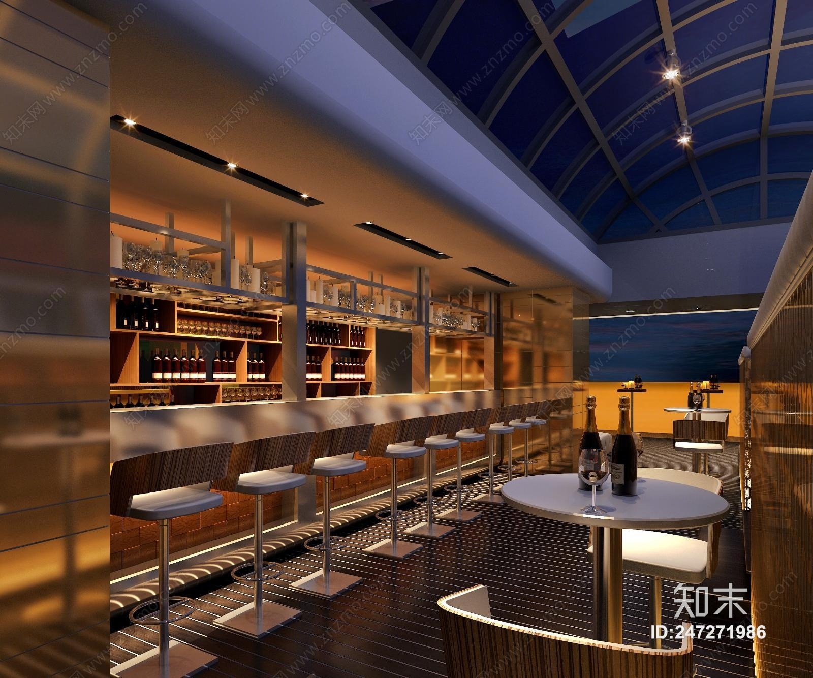 现代餐厅3D模型下载【ID:247271986】