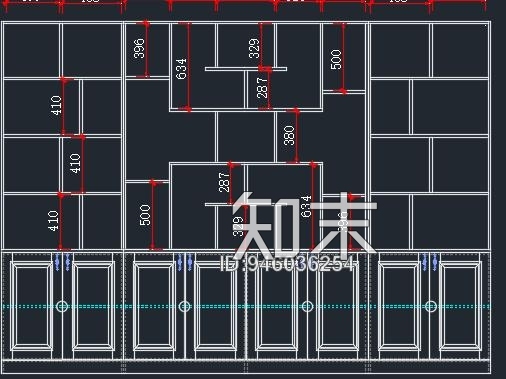 博古架cad施工图下载【ID:946036254】