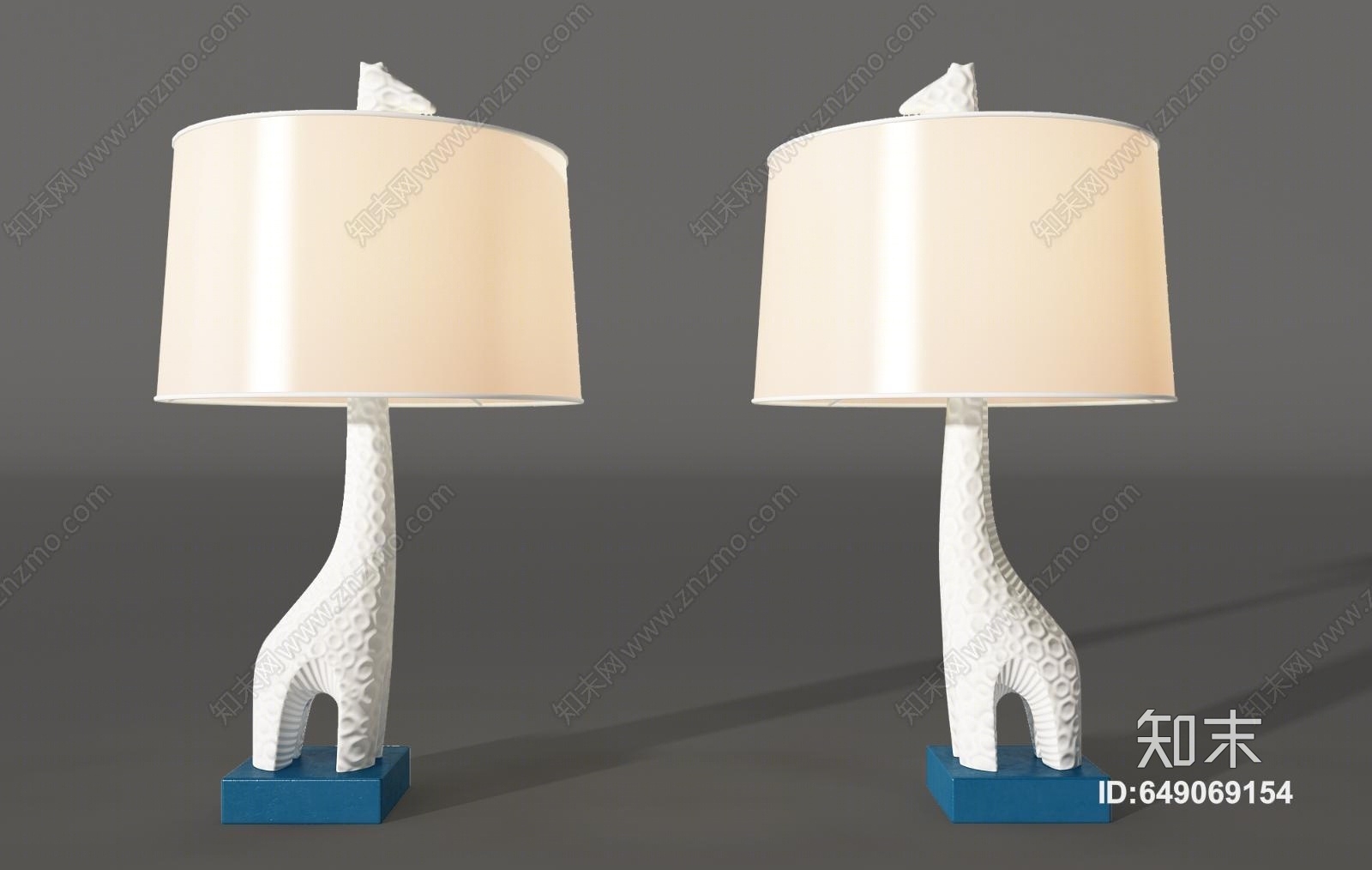 现代儿童房台灯3D模型下载【ID:649069154】
