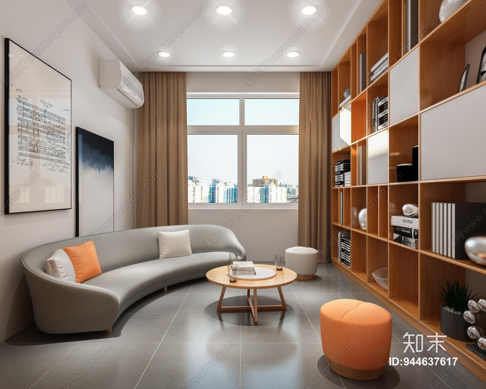 现代社区卫生服务区3D模型下载【ID:944637617】