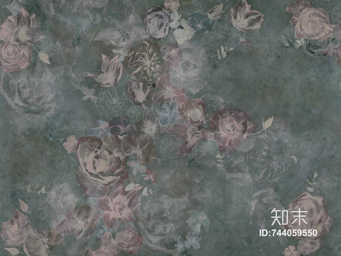 艺术墙纸贴图下载【ID:744059550】