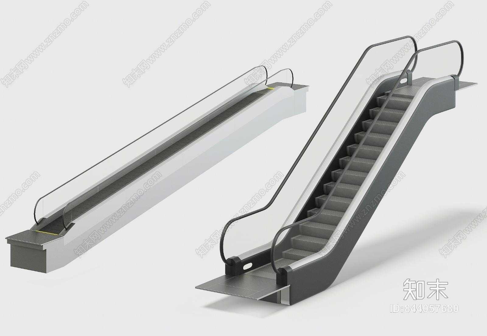 现代电扶梯3D模型下载【ID:844057680】