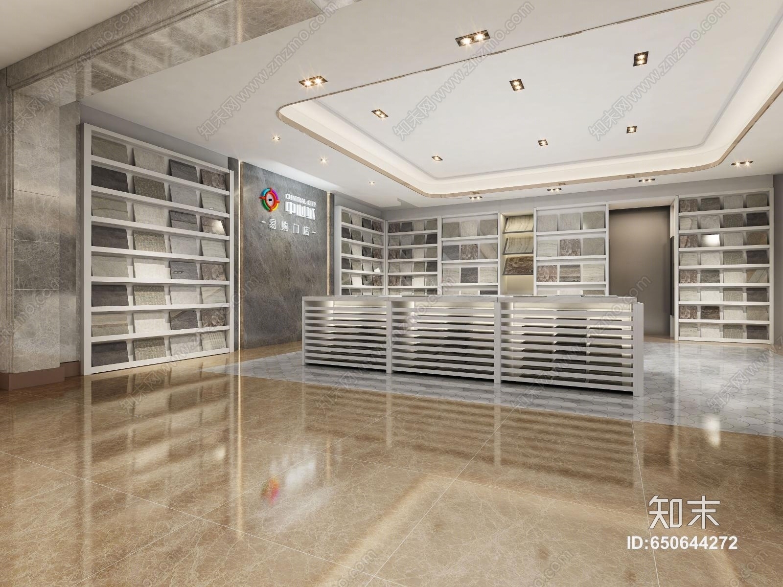 现代瓷砖专卖店3D模型下载【ID:650644272】