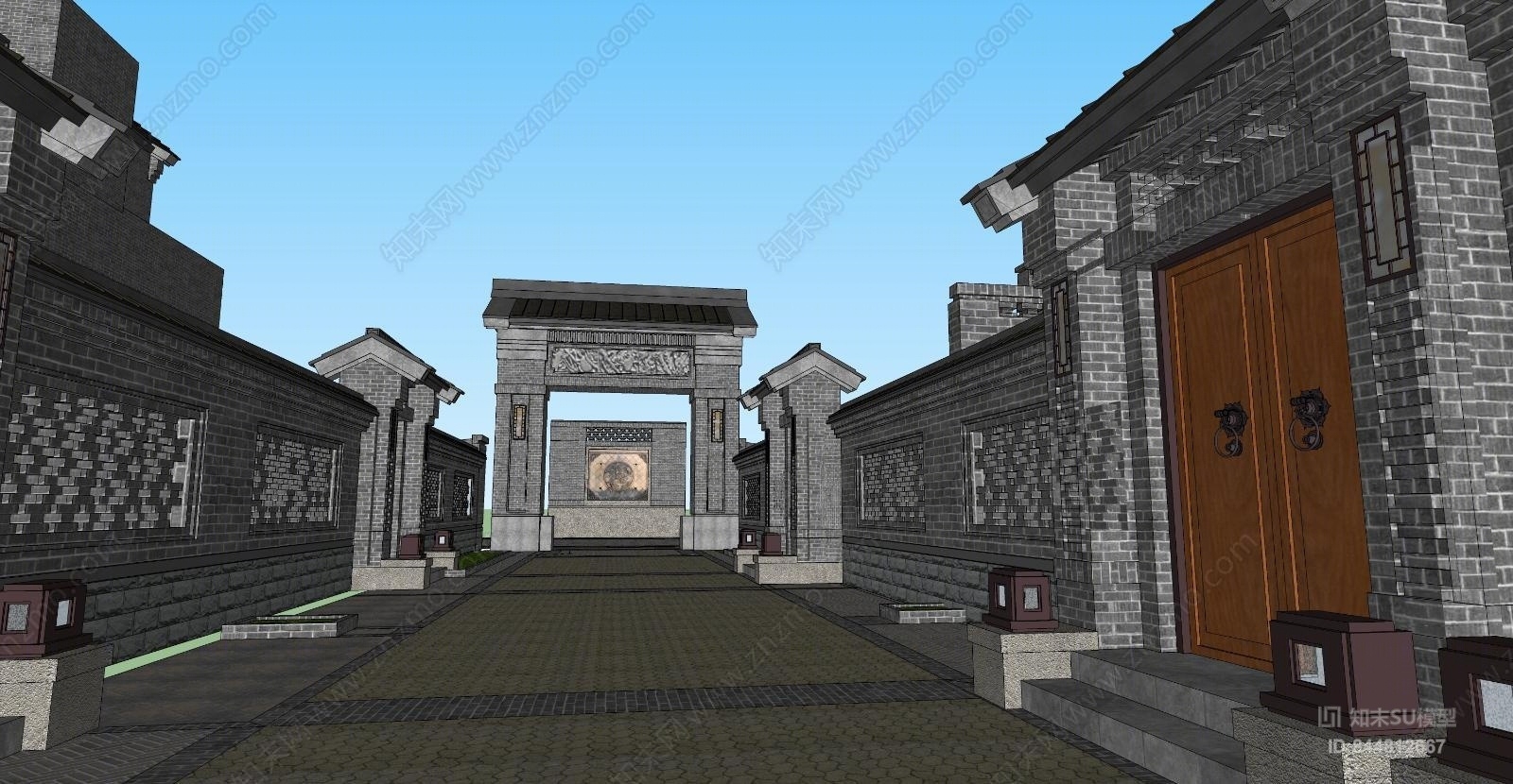 古建筑SU模型精品下载_SketchUp模型_知末网