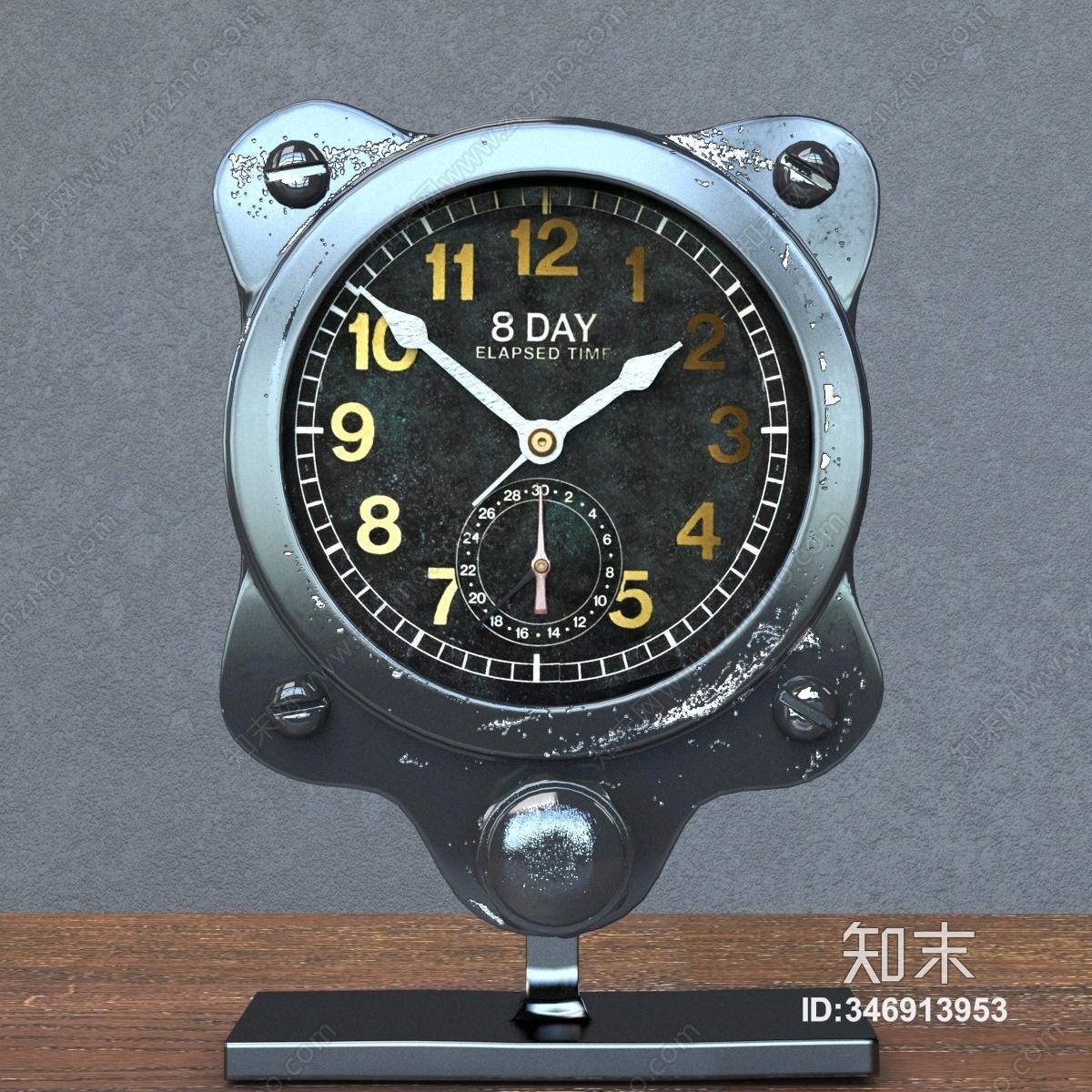 工业风工业时钟3D模型下载【ID:346913953】