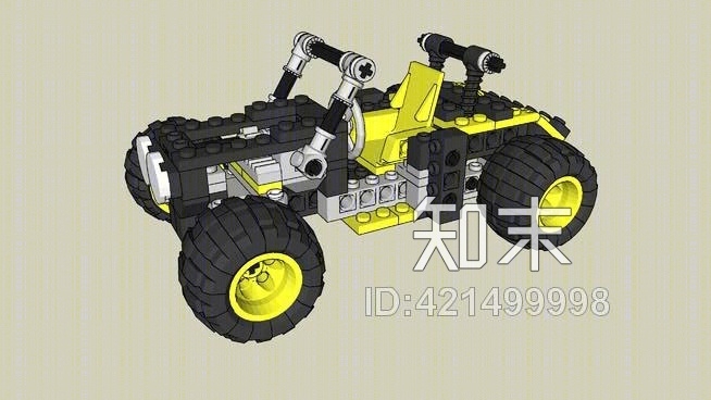 乐高越野漫步村空SU模型下载【ID:421499998】