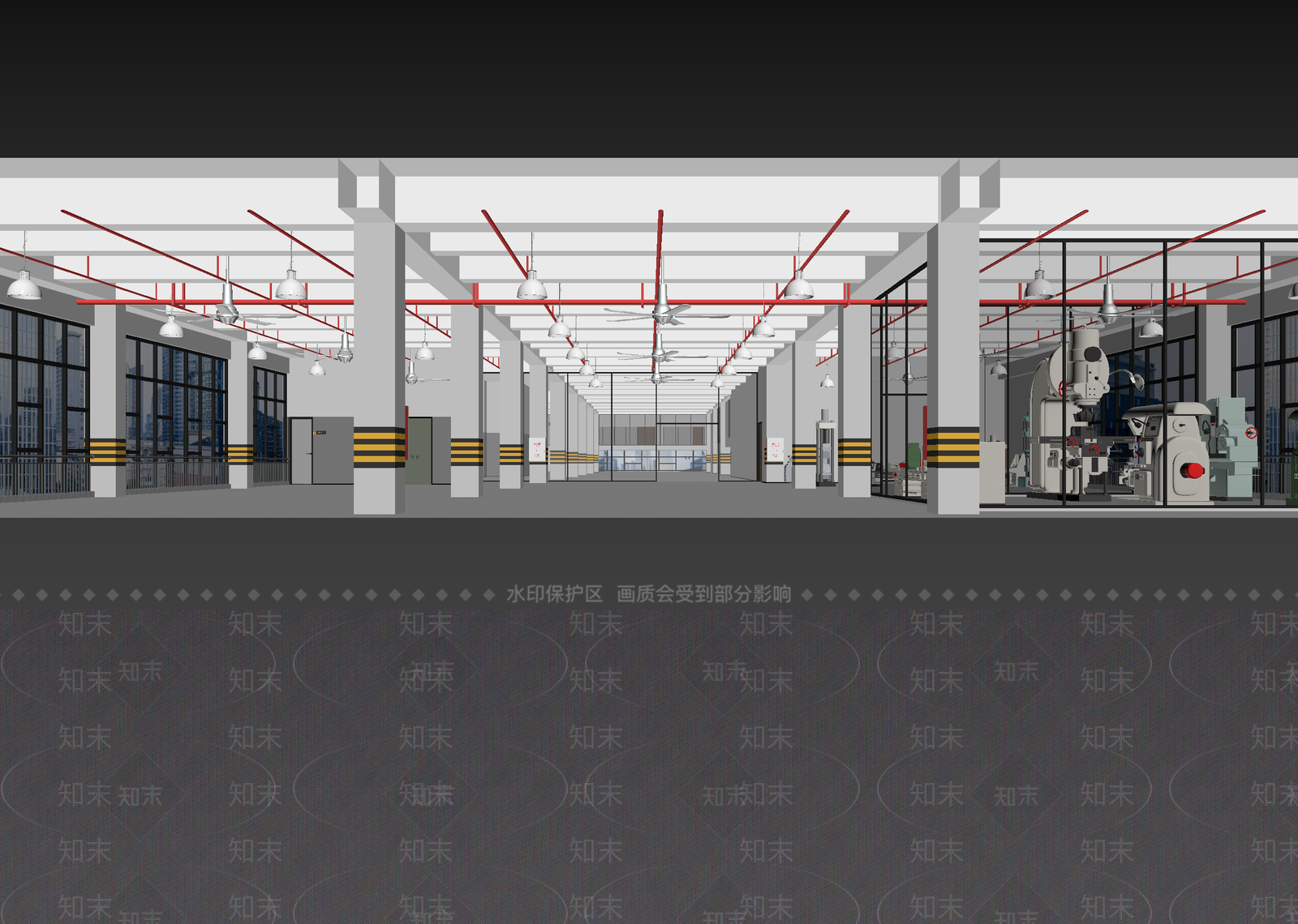 现代车间3D模型下载【ID:1214848113】