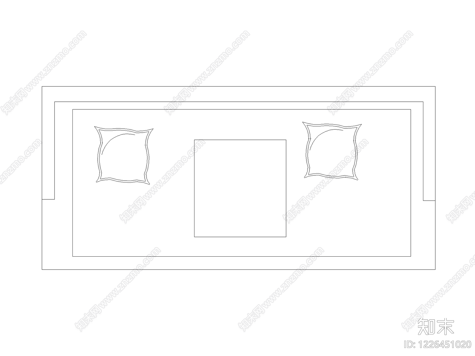 沙发cad施工图下载【ID:1226451020】
