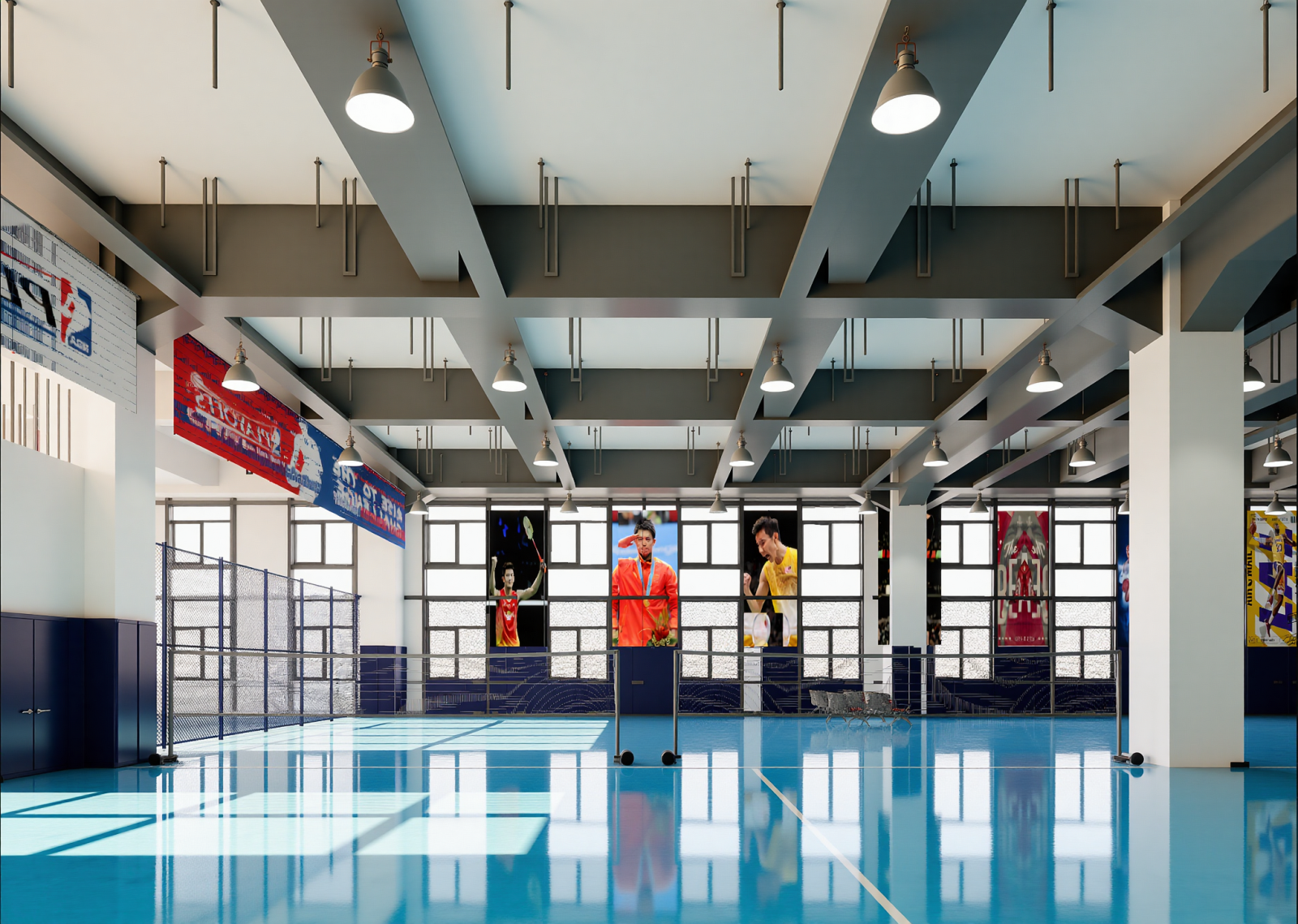 现代篮球场3D模型下载【ID:1215032280】