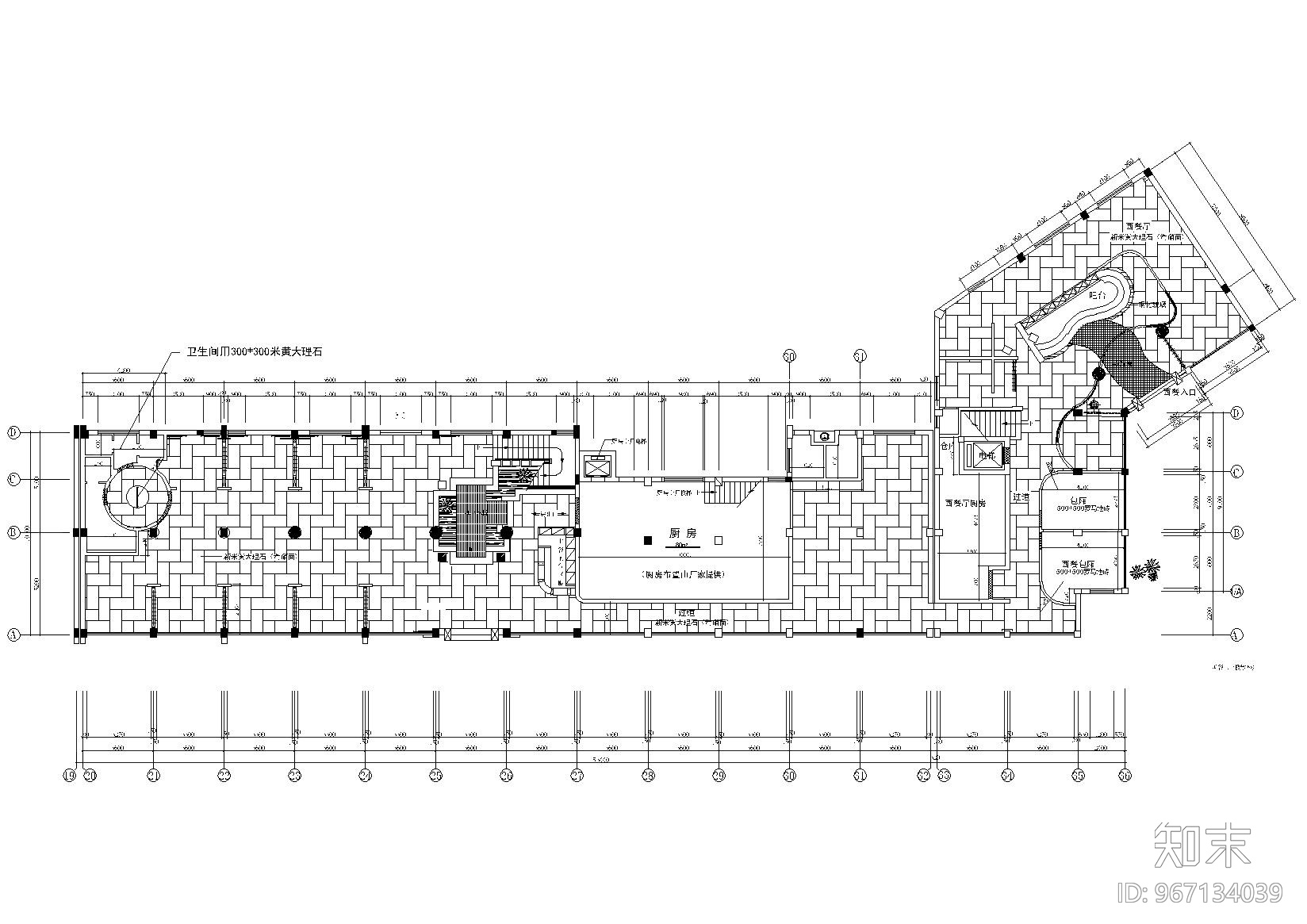 经典二层中式餐厅室内装饰设计施工图cad施工图下载【ID:967134039】