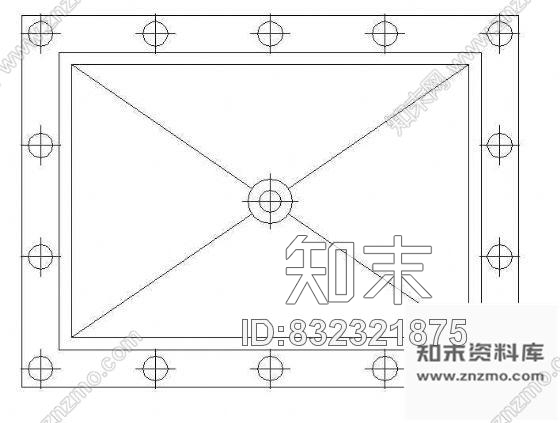 现代造型天花cad施工图下载【ID:832321875】